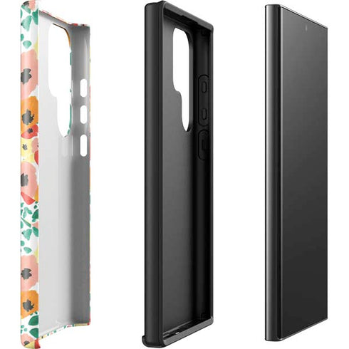 Bouffants and Broken Hearts Geometric Flowers Galaxy S23 Ultra Pro Case