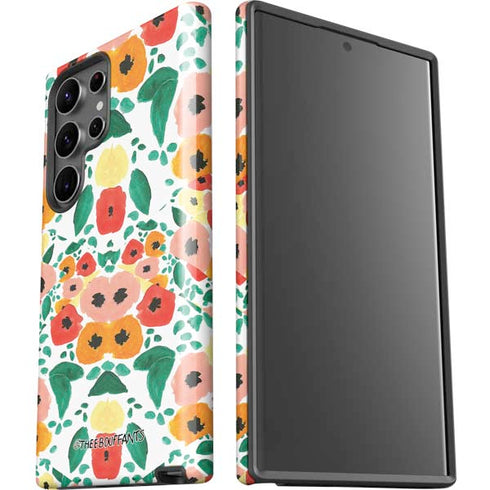 Bouffants and Broken Hearts Geometric Flowers Galaxy S23 Ultra Pro Case