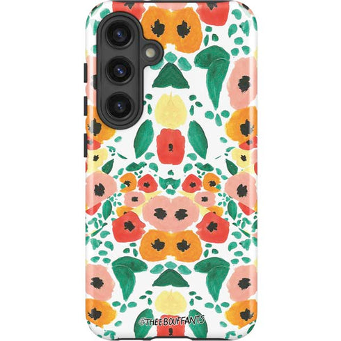 Bouffants and Broken Hearts Geometric Flowers Galaxy S25 Impact Case