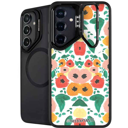 Bouffants and Broken Hearts Geometric Flowers Galaxy S25 Plus Kickstand Case