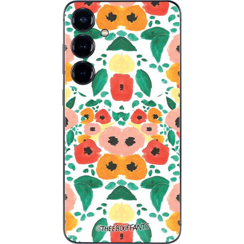 Bouffants and Broken Hearts Geometric Flowers Galaxy S25 Skin