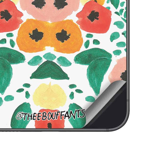 Bouffants and Broken Hearts Geometric Flowers Galaxy S25 Skin