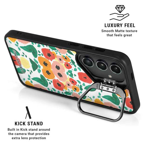 Bouffants and Broken Hearts Geometric Flowers Galaxy S24 Ultra Kickstand Case