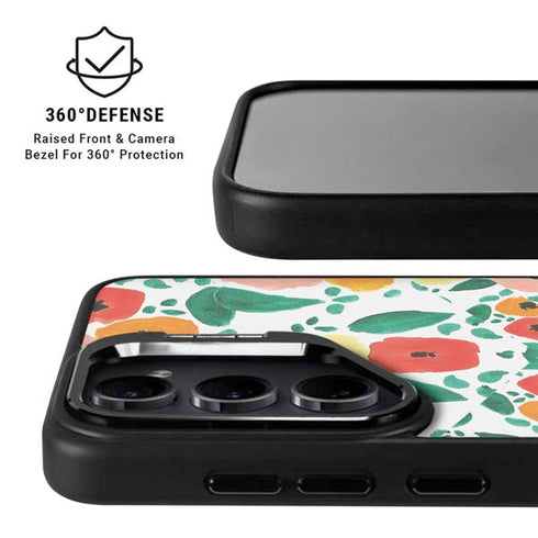 Bouffants and Broken Hearts Geometric Flowers Galaxy S25 Ultra Kickstand Case