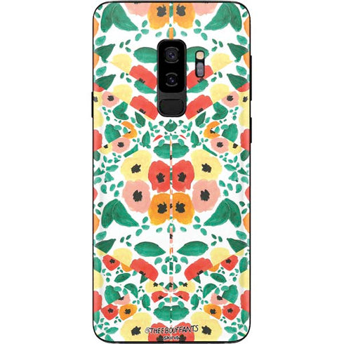 Bouffants and Broken Hearts Geometric Flowers Galaxy S9 Plus Skin