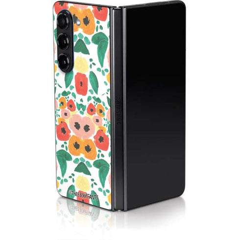 Bouffants and Broken Hearts Geometric Flowers Galaxy Z Fold5 5G Skin