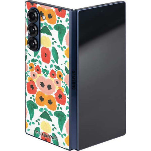 Bouffants and Broken Hearts Geometric Flowers Galaxy Z Fold6 Skin