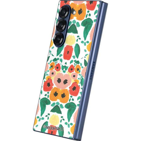 Bouffants and Broken Hearts Geometric Flowers Galaxy Z Fold6 Skin