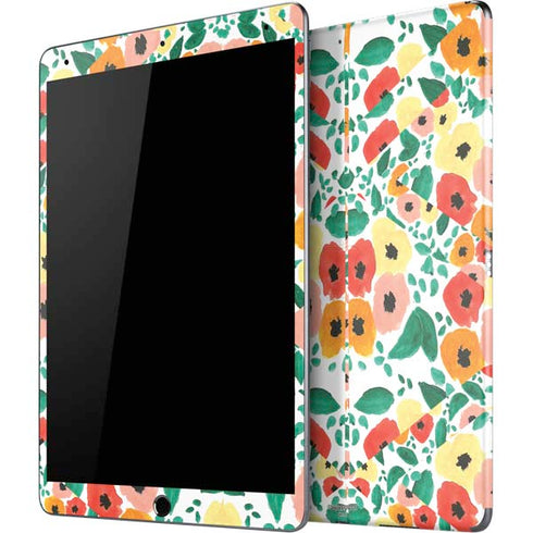 Bouffants and Broken Hearts Geometric Flowers iPad Skins