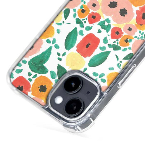 Bouffants and Broken Hearts Geometric Flowers iPhone 14 MagSafe Case