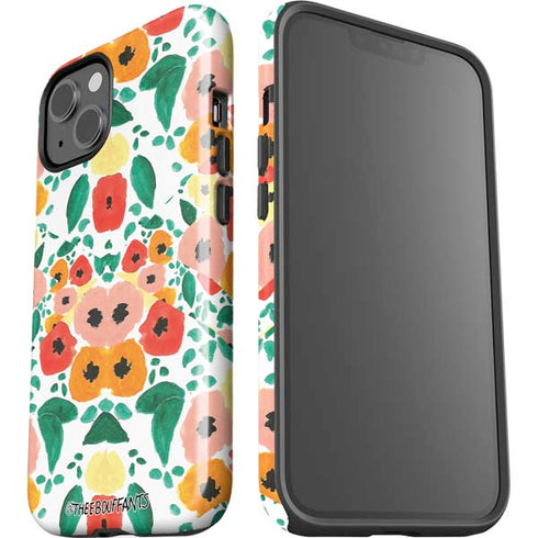 Bouffants and Broken Hearts Geometric Flowers iPhone 15 Impact Case