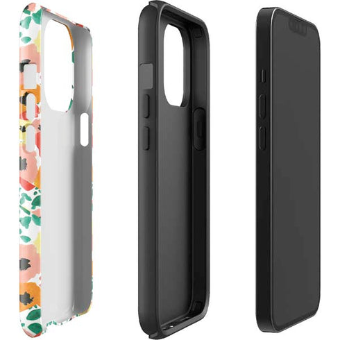 Bouffants and Broken Hearts Geometric Flowers iPhone 15 Pro Impact Case