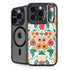 Bouffants and Broken Hearts Geometric Flowers iPhone 15 Pro Kickstand Case