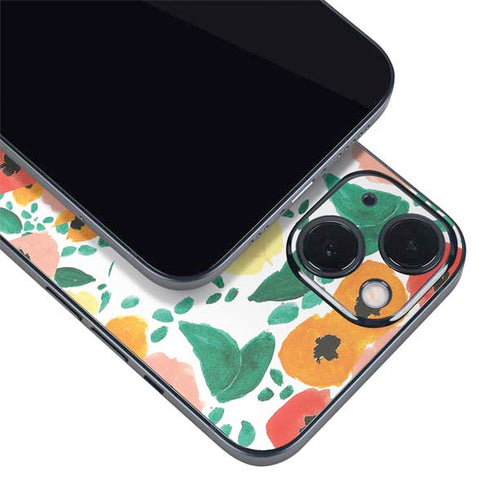 Bouffants and Broken Hearts Geometric Flowers iPhone 15 Skin