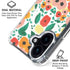 Bouffants and Broken Hearts Geometric Flowers iPhone 16 Clear Case