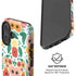 Bouffants and Broken Hearts Geometric Flowers iPhone 16 Magsafe Impact Case