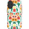 Bouffants and Broken Hearts Geometric Flowers iPhone 16 Plus Impact Case