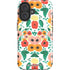 Bouffants and Broken Hearts Geometric Flowers iPhone 16 Plus Impact Case