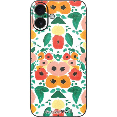 Bouffants and Broken Hearts Geometric Flowers iPhone 16 Plus Skin