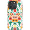 Bouffants and Broken Hearts Geometric Flowers iPhone 16 Pro Magsafe Impact Case
