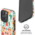 Bouffants and Broken Hearts Geometric Flowers iPhone 16 Pro Magsafe Impact Case