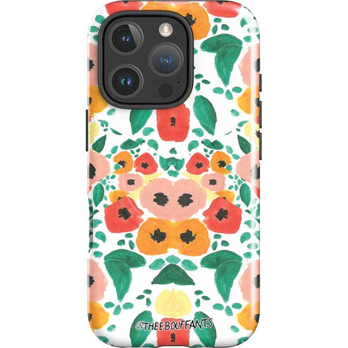 Bouffants and Broken Hearts Geometric Flowers iPhone 16 Pro Max Magsafe Impact Case