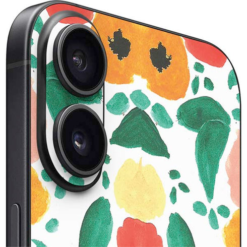 Bouffants and Broken Hearts Geometric Flowers iPhone 16 Skin