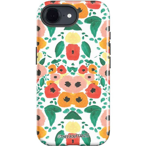 Bouffants and Broken Hearts Geometric Flowers iPhone 16e Impact Case