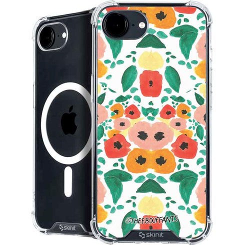 Bouffants and Broken Hearts Geometric Flowers iPhone 16e MagSafe Case