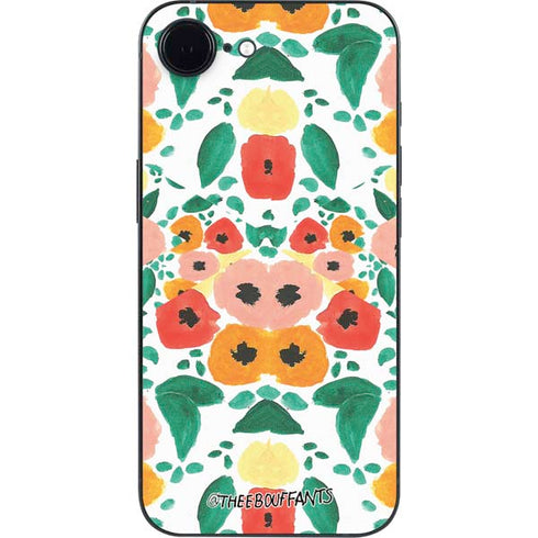 Bouffants and Broken Hearts Geometric Flowers iPhone 16e Skin