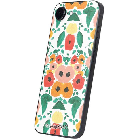 Bouffants and Broken Hearts Geometric Flowers iPhone 16e Skin