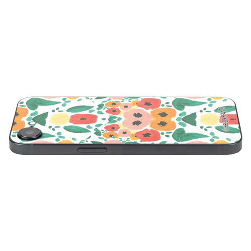 Bouffants and Broken Hearts Geometric Flowers iPhone 16e Skin