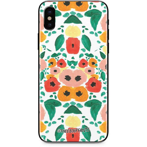 Bouffants and Broken Hearts Geometric Flowers iPhone XS Skin