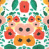 Bouffants and Broken Hearts Geometric Flowers iPhone XS Skin