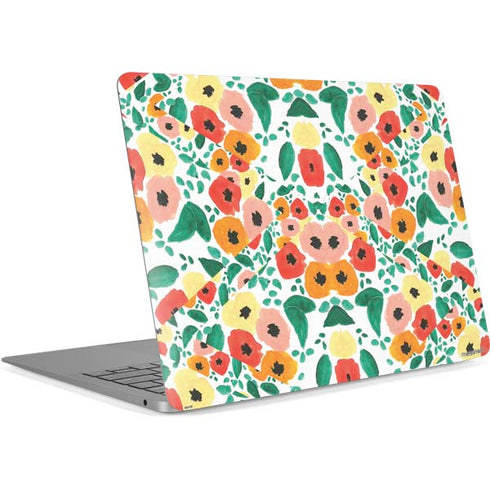 Bouffants and Broken Hearts Geometric Flowers Apple MacBook Air Skin