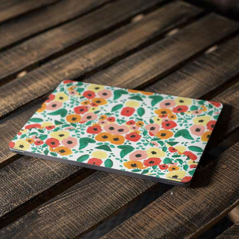 Bouffants and Broken Hearts Geometric Flowers Apple MacBook Air Skin