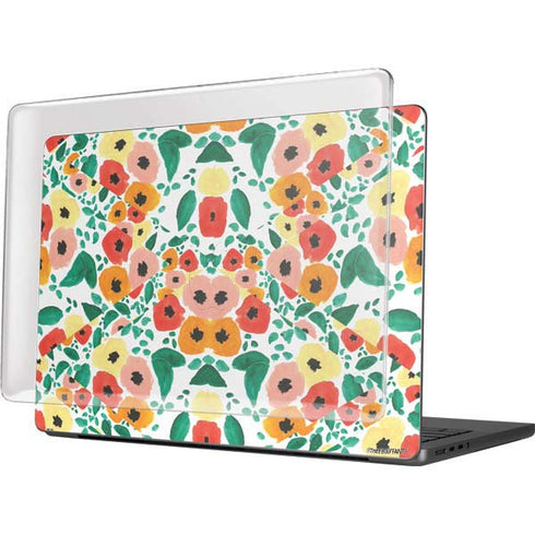 Bouffants and Broken Hearts Geometric Flowers MacBook Pro 14in (2021-24) Case plus Skin
