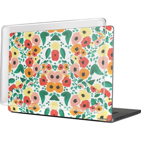 Bouffants and Broken Hearts Geometric Flowers MacBook Cases