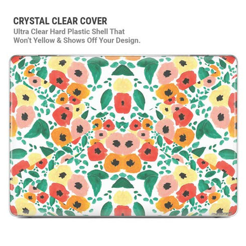 Bouffants and Broken Hearts Geometric Flowers MacBook Cases