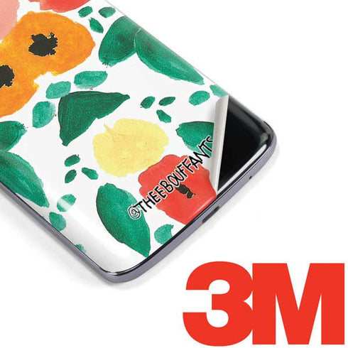 Bouffants and Broken Hearts Geometric Flowers Moto E5 Plus Skin
