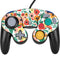 Bouffants and Broken Hearts Geometric Flowers Nintendo GameCube Controller Skin