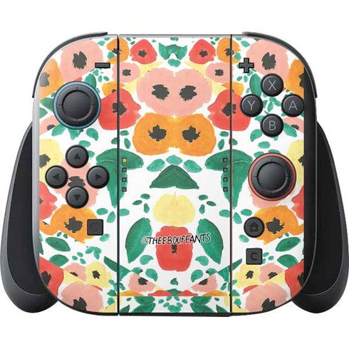 Bouffants and Broken Hearts Geometric Flowers Nintendo Switch 2 (2025) with Joy-Con Skin