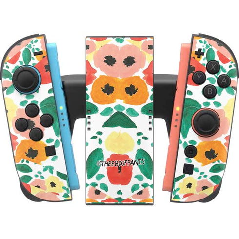 Bouffants and Broken Hearts Geometric Flowers Nintendo Switch 2 (2025) Joy-Con Controller Skin