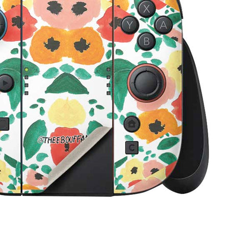 Bouffants and Broken Hearts Geometric Flowers Nintendo Switch 2 (2025) Joy-Con Controller Skin