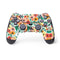Bouffants and Broken Hearts Geometric Flowers PS4 Controller Skin
