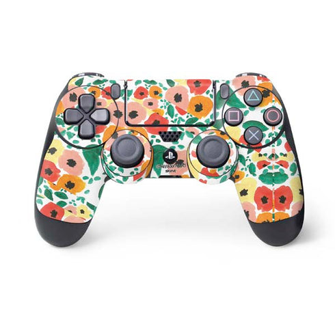 Bouffants and Broken Hearts Geometric Flowers PlayStation PS4 Skins