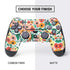 Bouffants and Broken Hearts Geometric Flowers PS4 Controller Skin