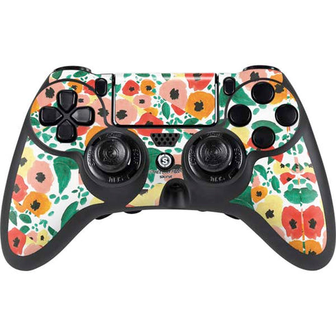 Bouffants and Broken Hearts Geometric Flowers PlayStation PS4 Skins