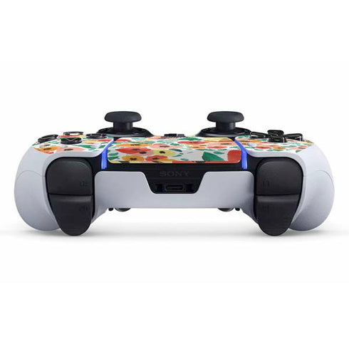 Bouffants and Broken Hearts Geometric Flowers PS5 DualSense Edge Pro Controller Skin