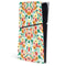 Bouffants and Broken Hearts Geometric Flowers PS5 Slim Digital Edition Console Skin